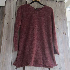 Woman's Small Maroon SJS 3/4 Sleeve Sweater